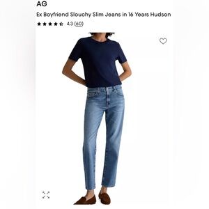AG Adriano Goldschmied Straight-Leg Jeans in Medium Blue Wash